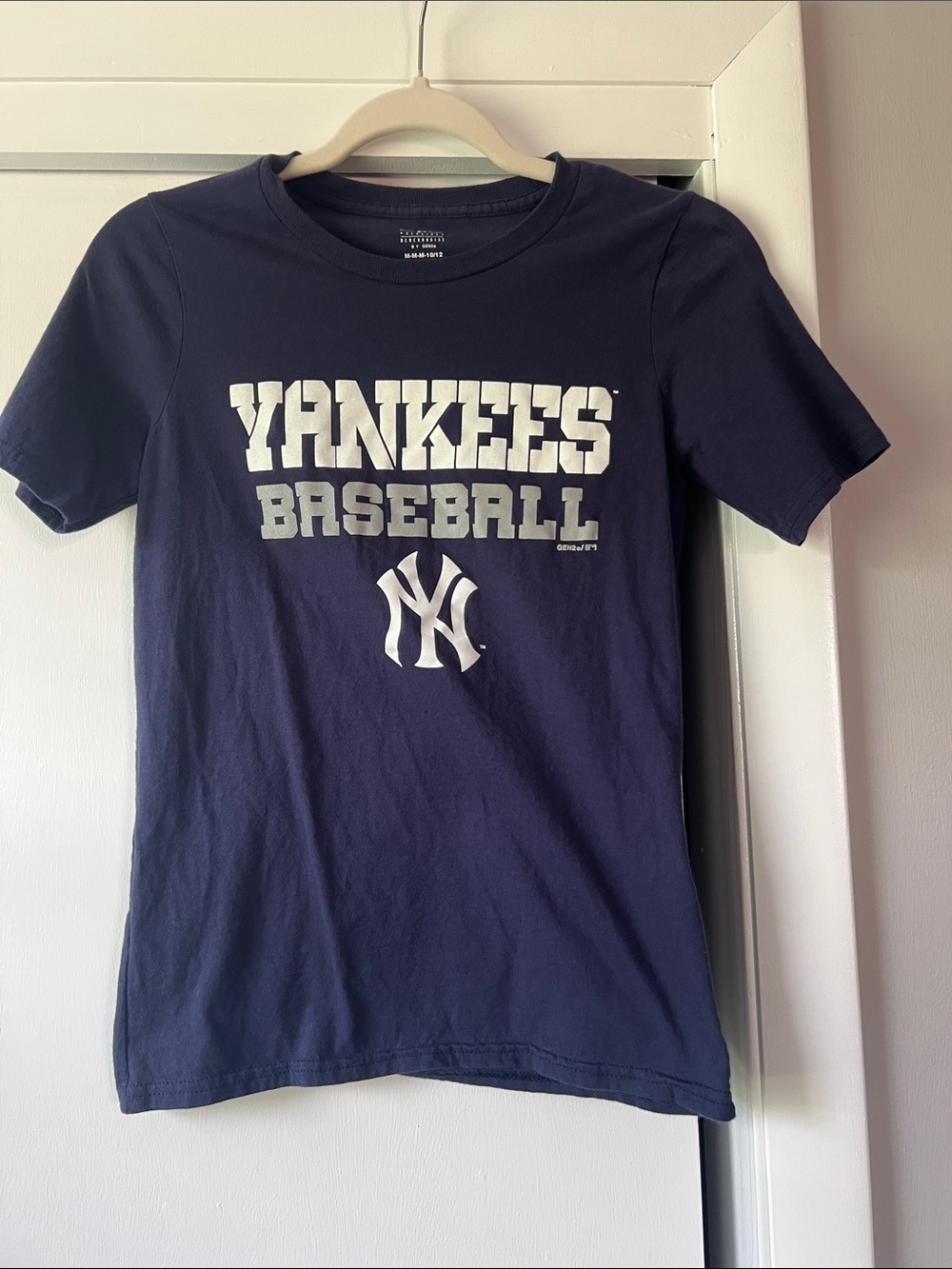 Youth 
Navy Yankees Baseball Short Sleeve Tee